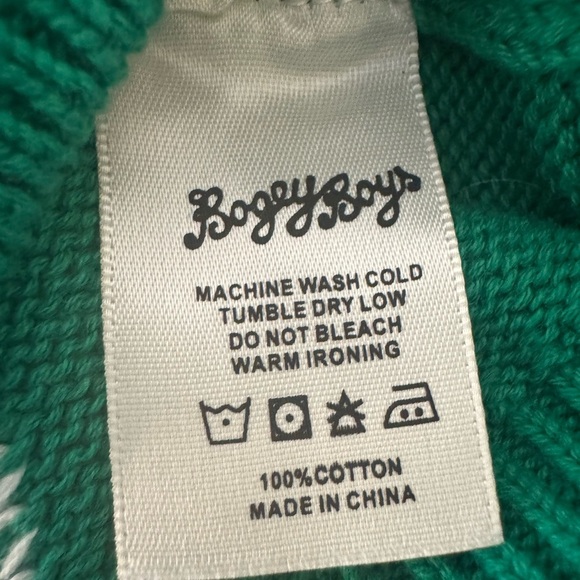 Bogey Boys by Macklemore Diamond Rhombus Golf Jumper Sweater, Size S, NWT - Picture 9 of 12